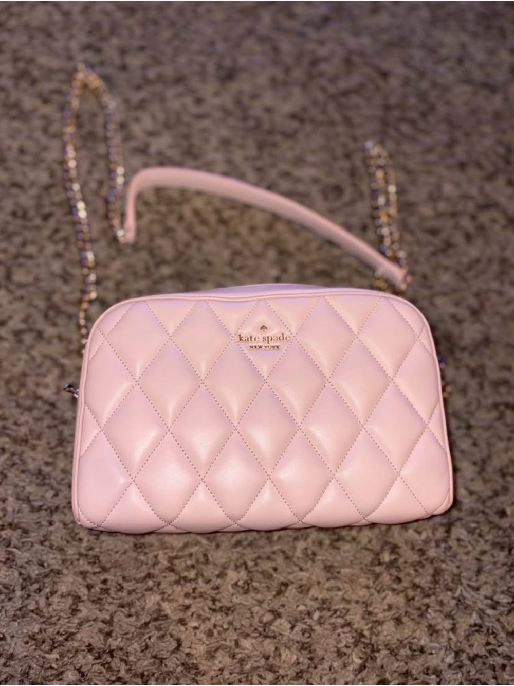 kate spade Pink Quilted Crossbody Shoulder Bag